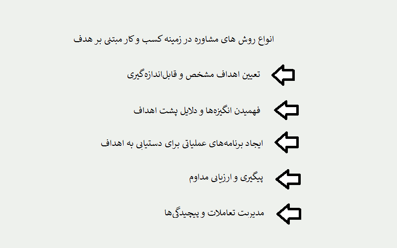 روش های مشاوره در زمینه کسب و کار مبتنی بر هدف چیست؟